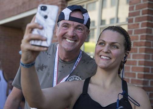 Gov. Phil Murphy runs in Red Bank 5K