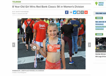 TAP into Red Bank: 8 Year-Old Girl Wins Red Bank Classic 5K in Women’s Division
